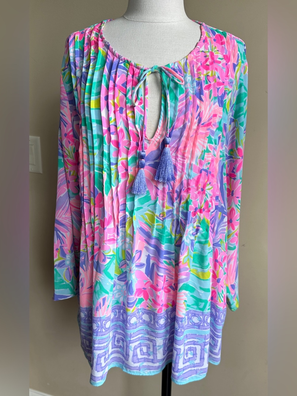 Lilly Pulitzer Marilina Tunic Top in It Was All A Dream, Size XL